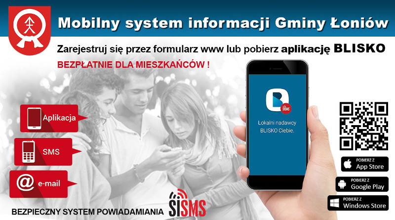 Gmina Łoniów – Mobilny system powiadomień w twoim telefonie
