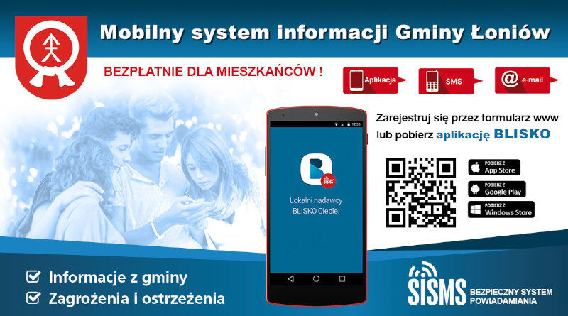 Gmina Łoniów – Mobilny system powiadomień w twoim telefonie