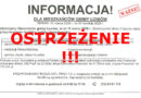 Ostrzeżenie dla Mieszkańców