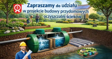 Zapraszamy do udziału w projekcie budowy przydomowych oczyszczalni ścieków
