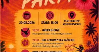 Młodzi organizatorzy serdecznie zapraszają swoich rówieśników na pierwsze i wyjątkowe młodzieżowe wydarzenie na terenie naszej gminy Łoniów.