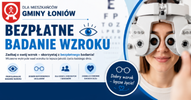 Bezpłatne badanie wzroku w Gminie Łoniów!