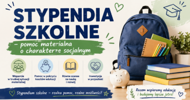 STYPENDIA SZKOLNE – pomoc materialna o charakterze socjalnym