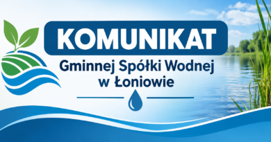 Komunikat Gminnej Spółki Wodnej w Łoniowie