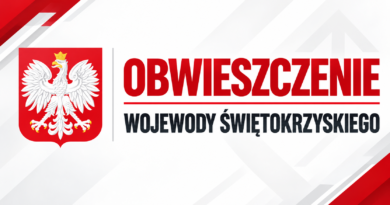 Obwieszczenie Wojewody Świętokrzyskiego