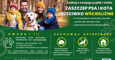 ZADBAJ O SWOJEGO PUPILA I SIEBIE – Zaszczep psa i kota przeciwko wściekliźnie!